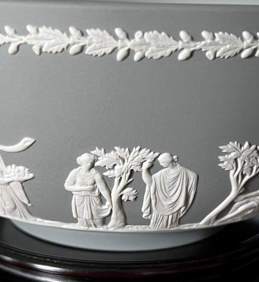 Rare Gray Color Wedgwood Jasperware Bowl