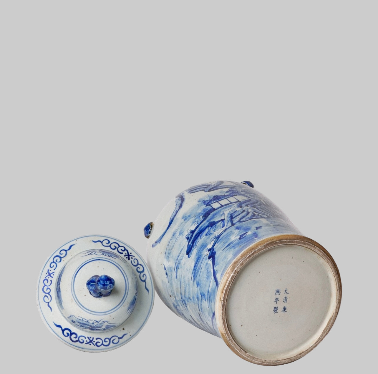 Serenity Landscape Temple Jar