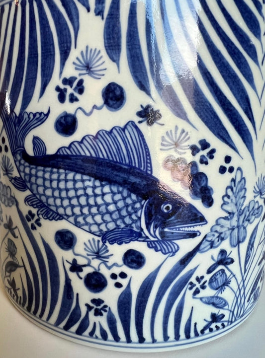 Under the Sea Chinoiserie Planter