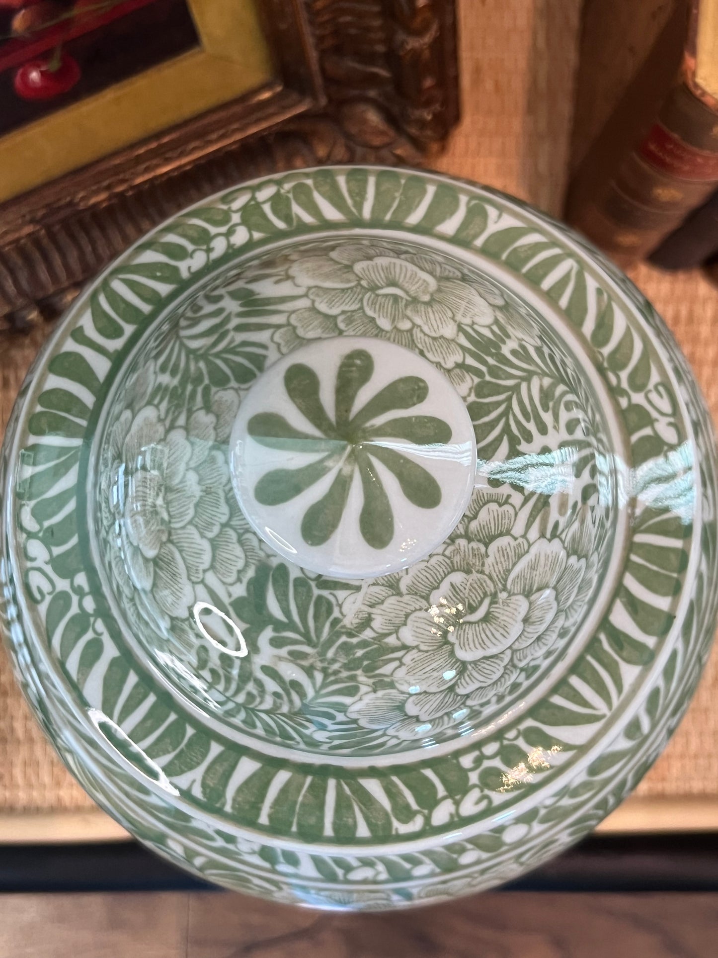 Peony Meadow Chinoiserie Jar