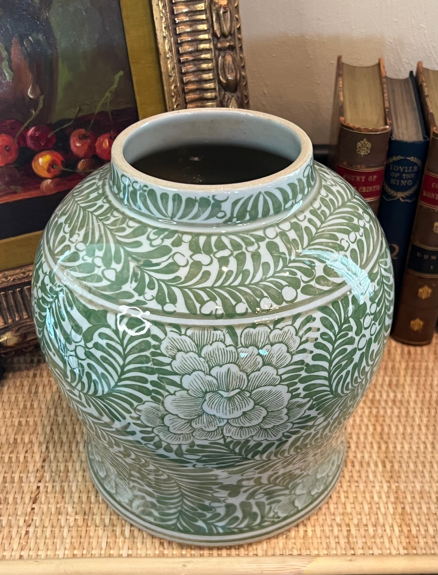 Peony Meadow Chinoiserie Jar
