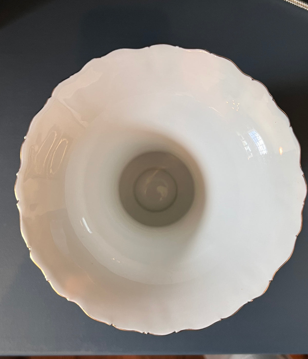 Meissen B-Form 9.5 Inch Porcelain Floral Vase c. 1950s
