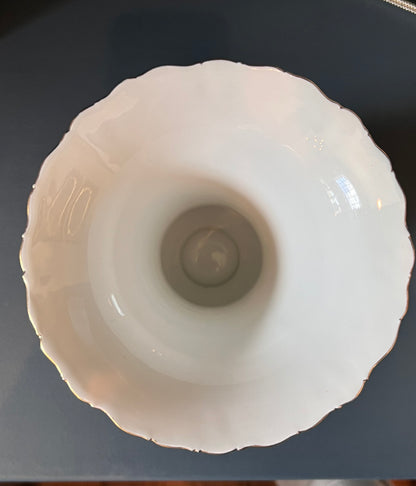 Meissen B-Form 9.5 Inch Porcelain Floral Vase c. 1950s