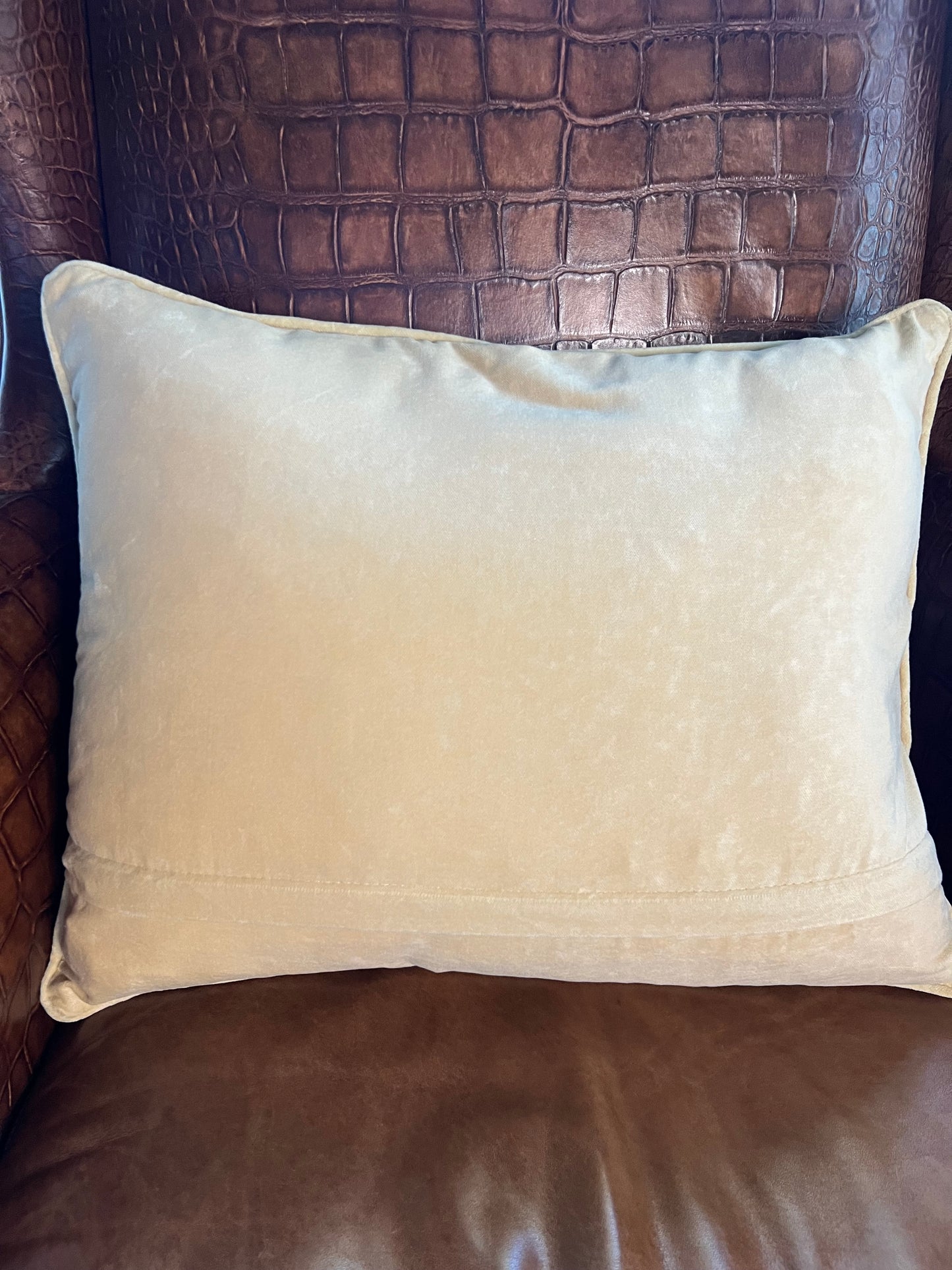 Feather & Field Needlepoint Pillow- Pheasant & Grouse, Down Filled