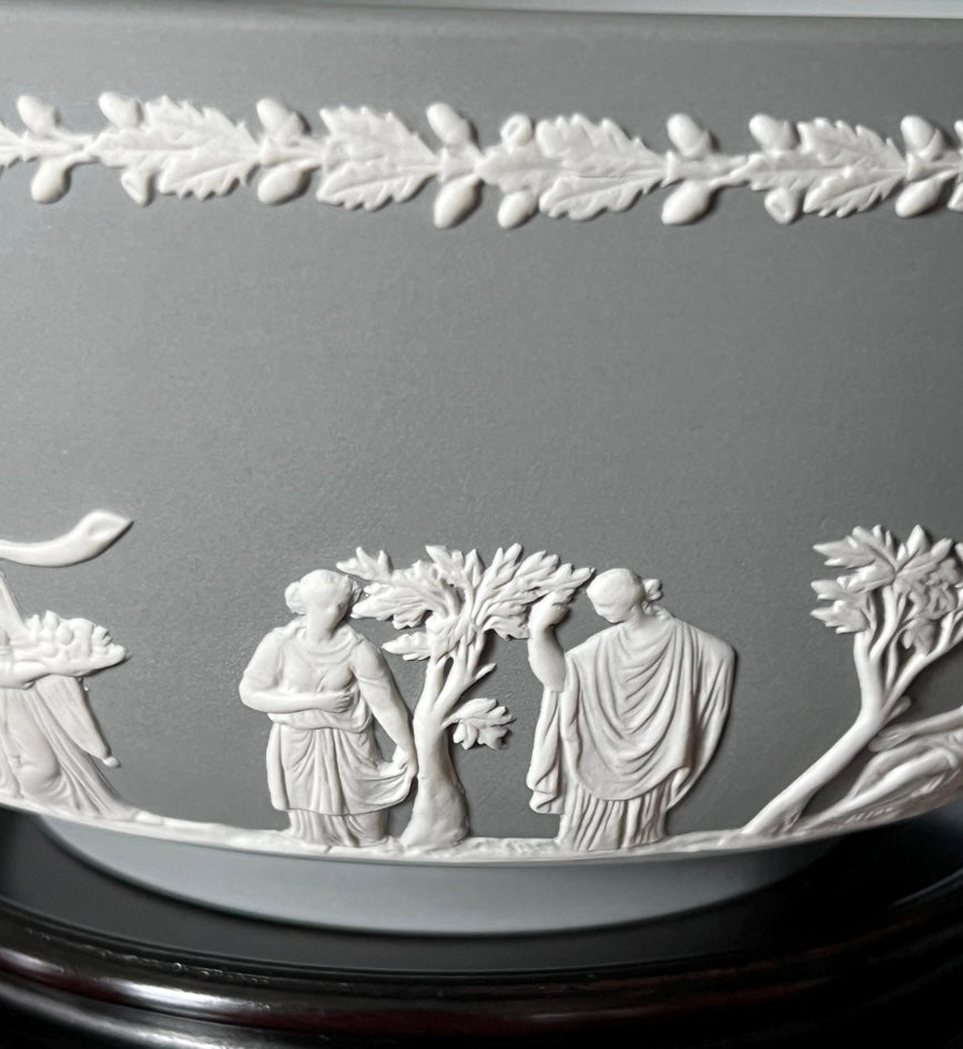 Rare Gray Color Wedgwood Jasperware Bowl