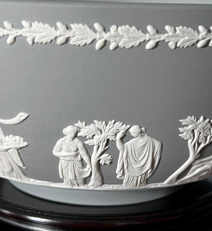 Rare Gray Color Wedgwood Jasperware Bowl