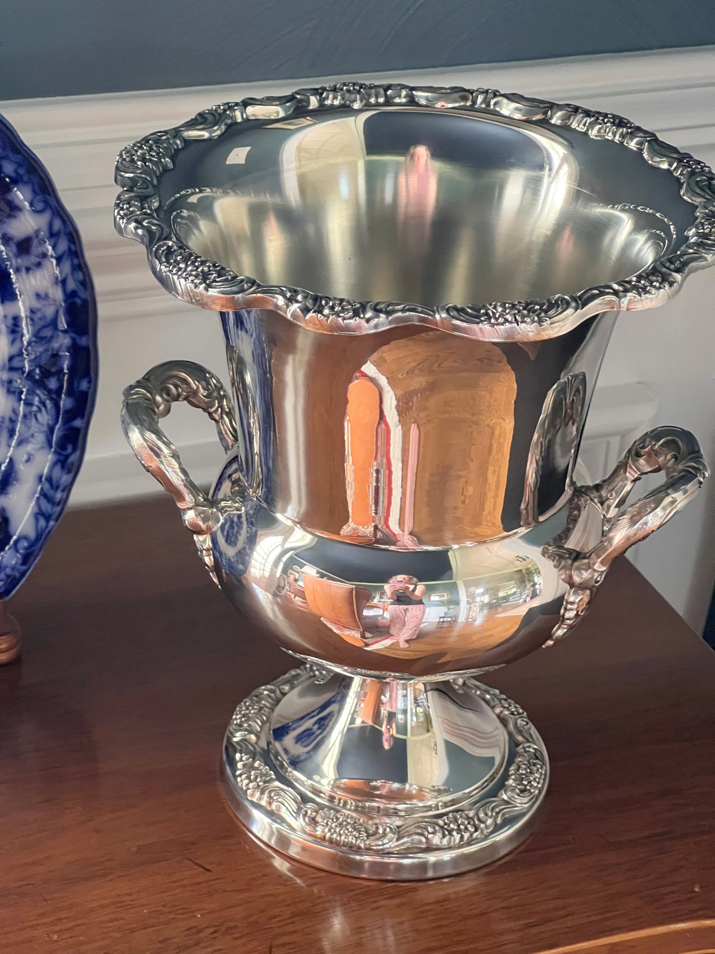 Vintage Poole England Silver-plate Champagne Cooler ECPA 423