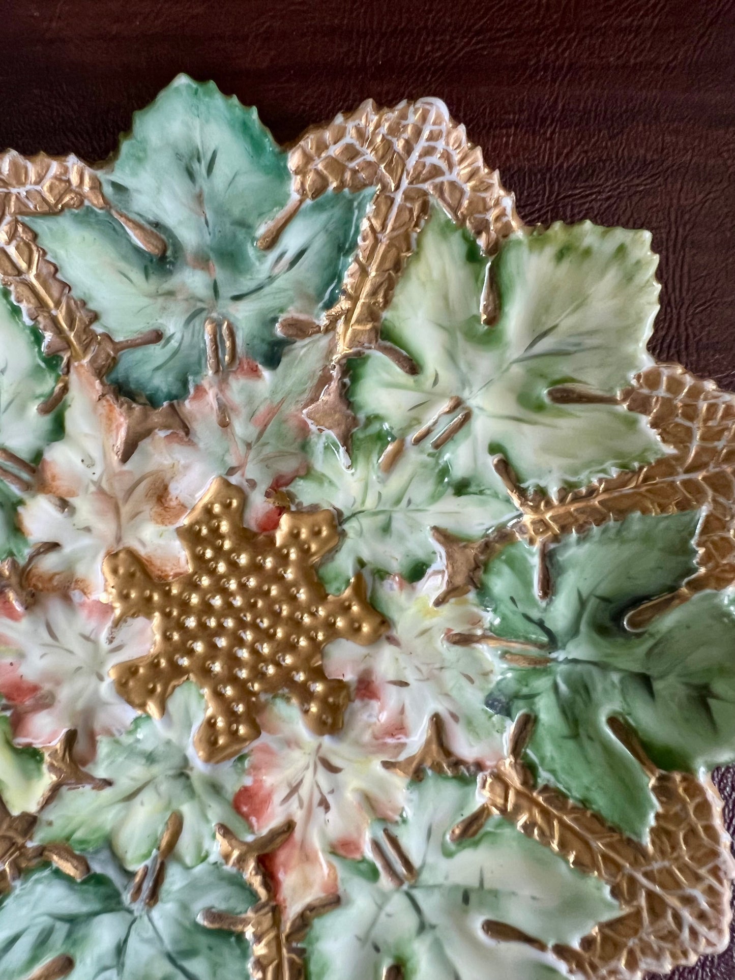 Antique German Porcelain Cabinet Plate Attributed to Gebrüder Schoenau