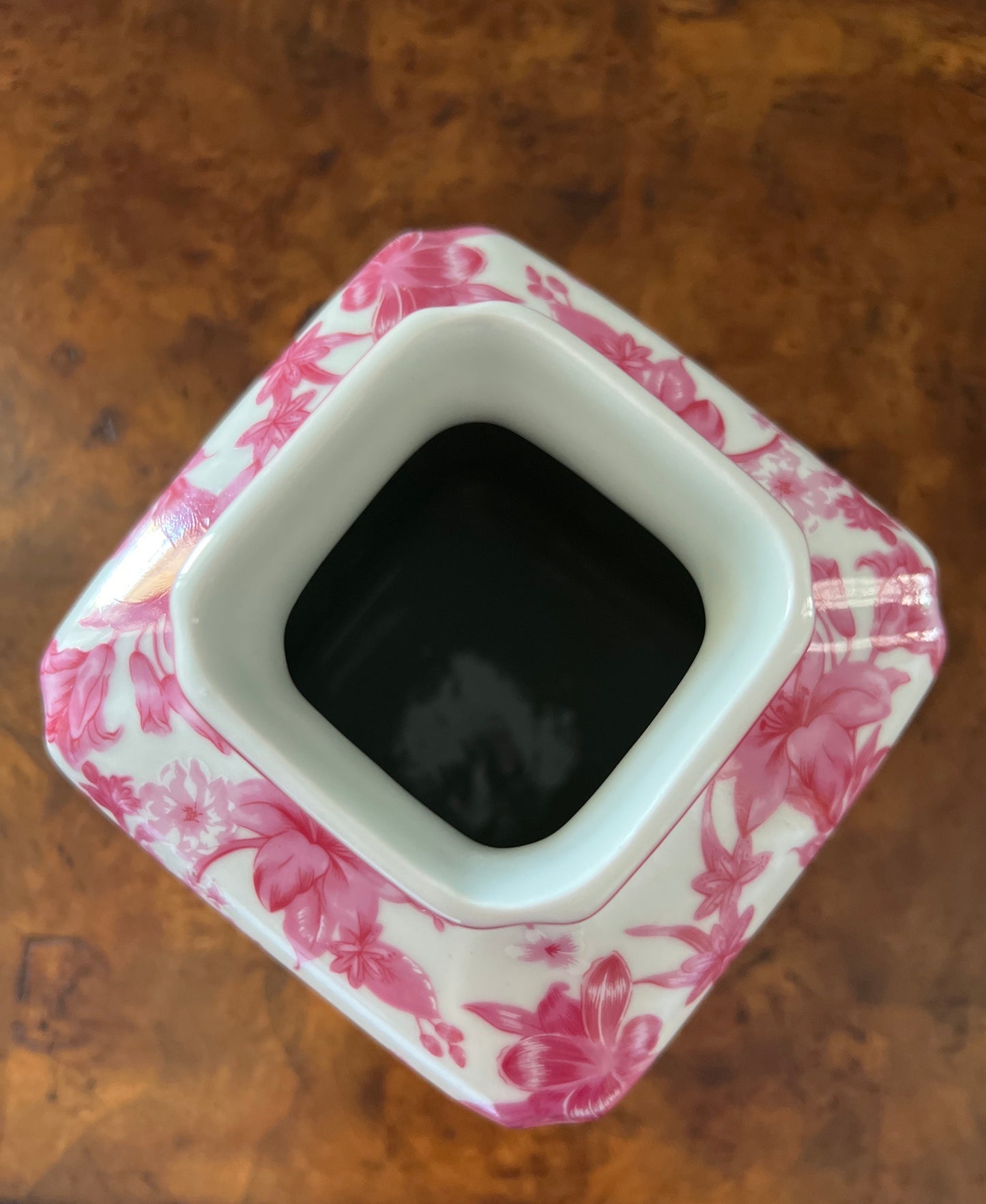 Pink Blossom Garden Porcelain Tissue Cover