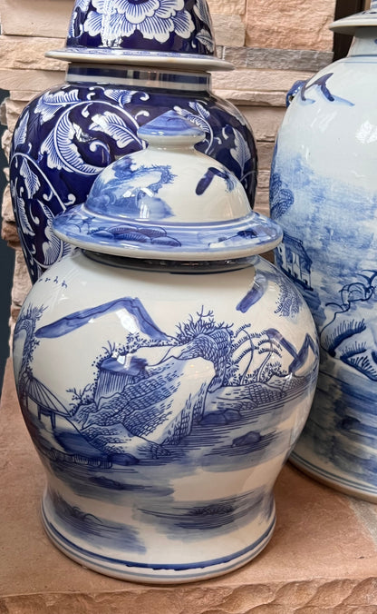 Blue Horizon Ginger Jar