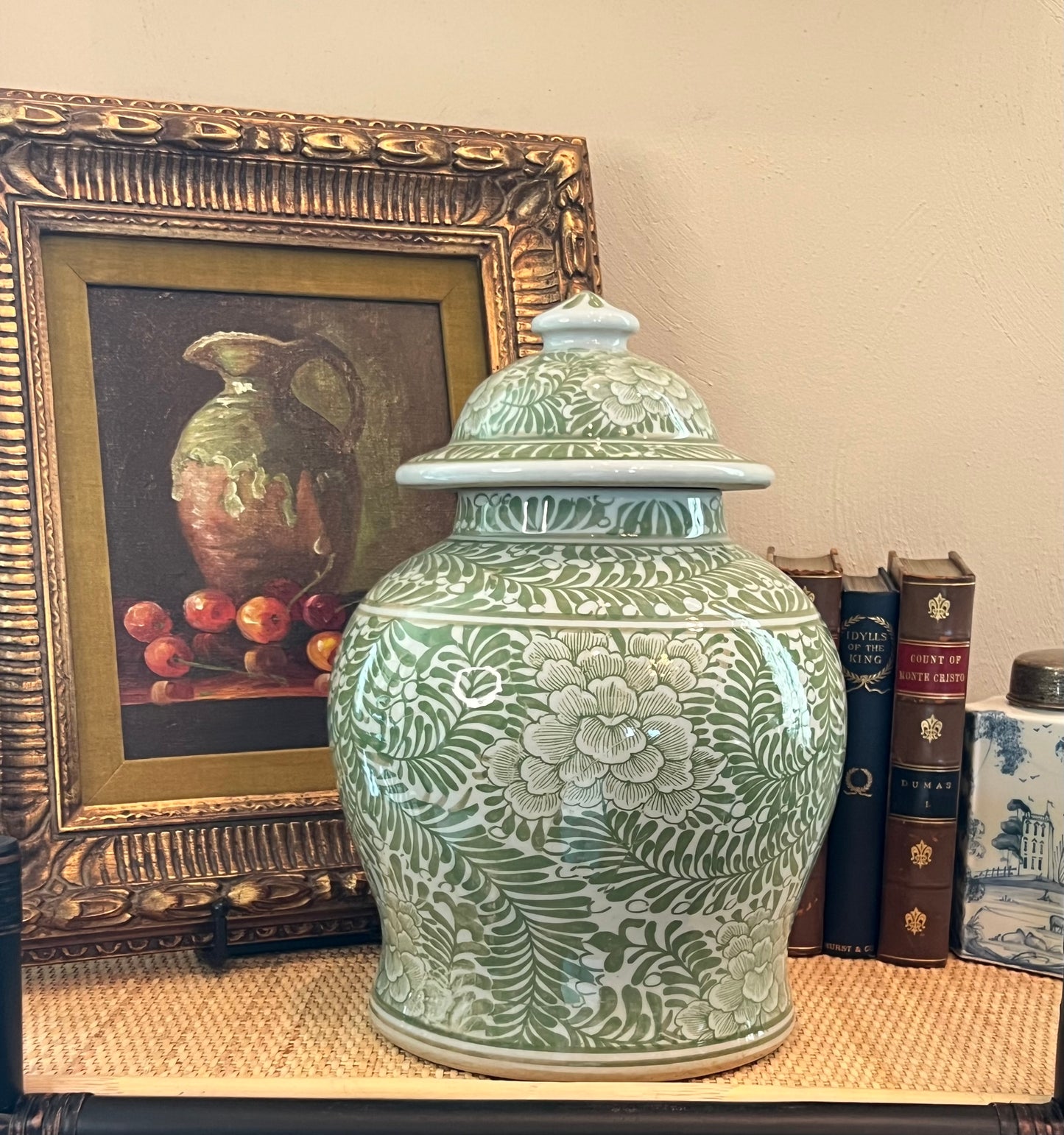 Peony Meadow Chinoiserie Jar