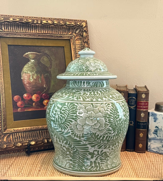 Peony Meadow Chinoiserie Jar