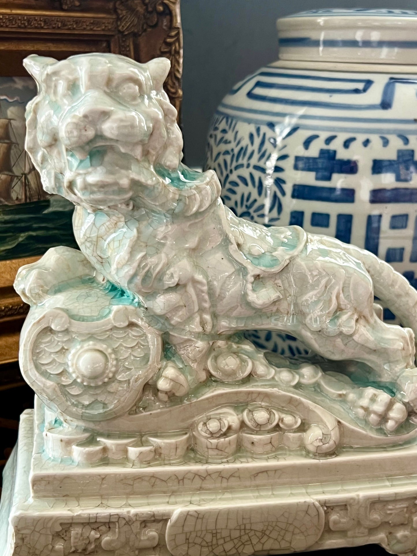 Celadon Tiger Guardian