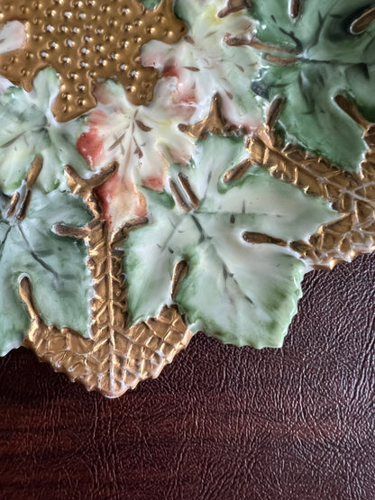 Antique German Porcelain Cabinet Plate Attributed to Gebrüder Schoenau