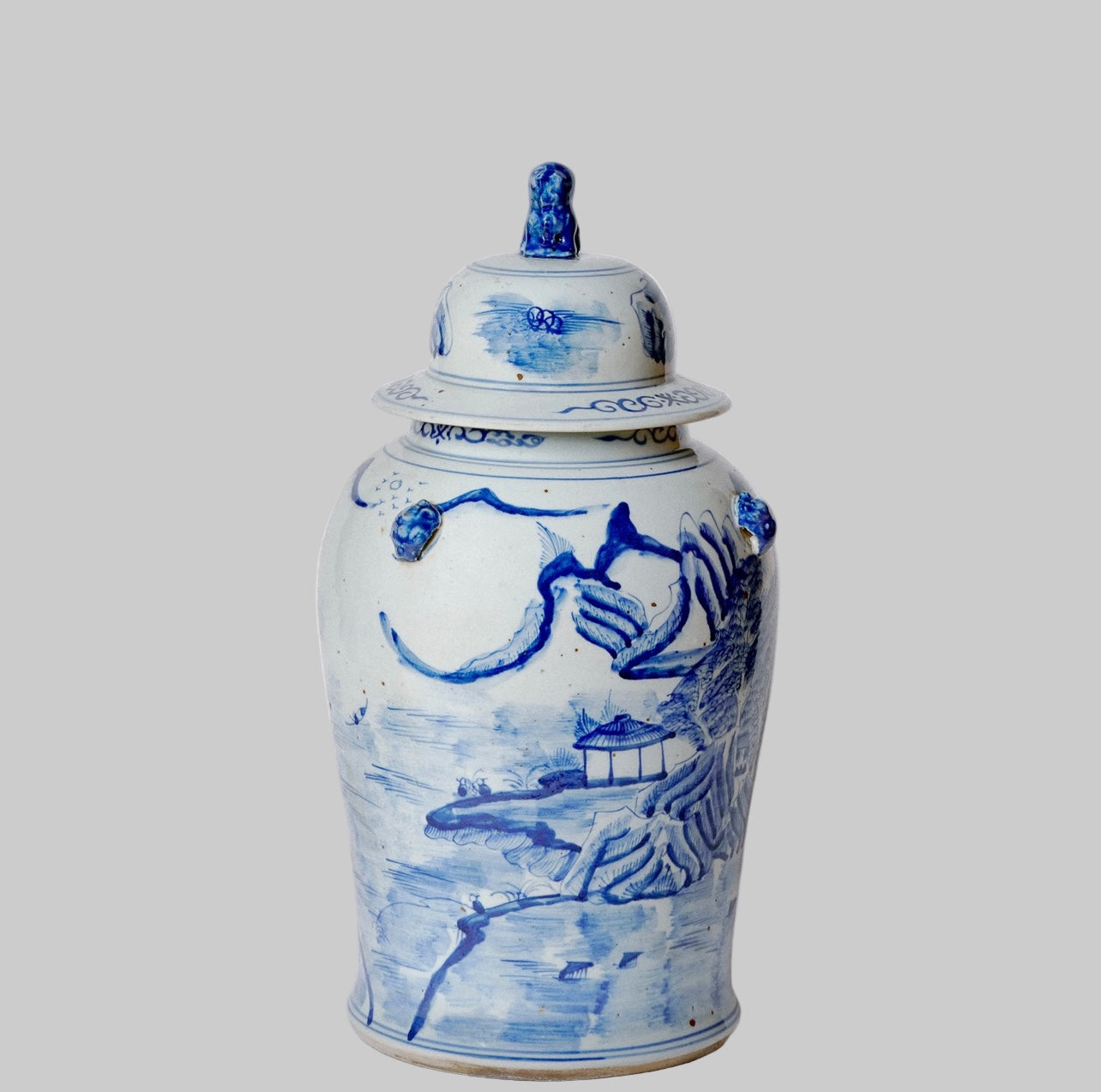 Serenity Landscape Temple Jar