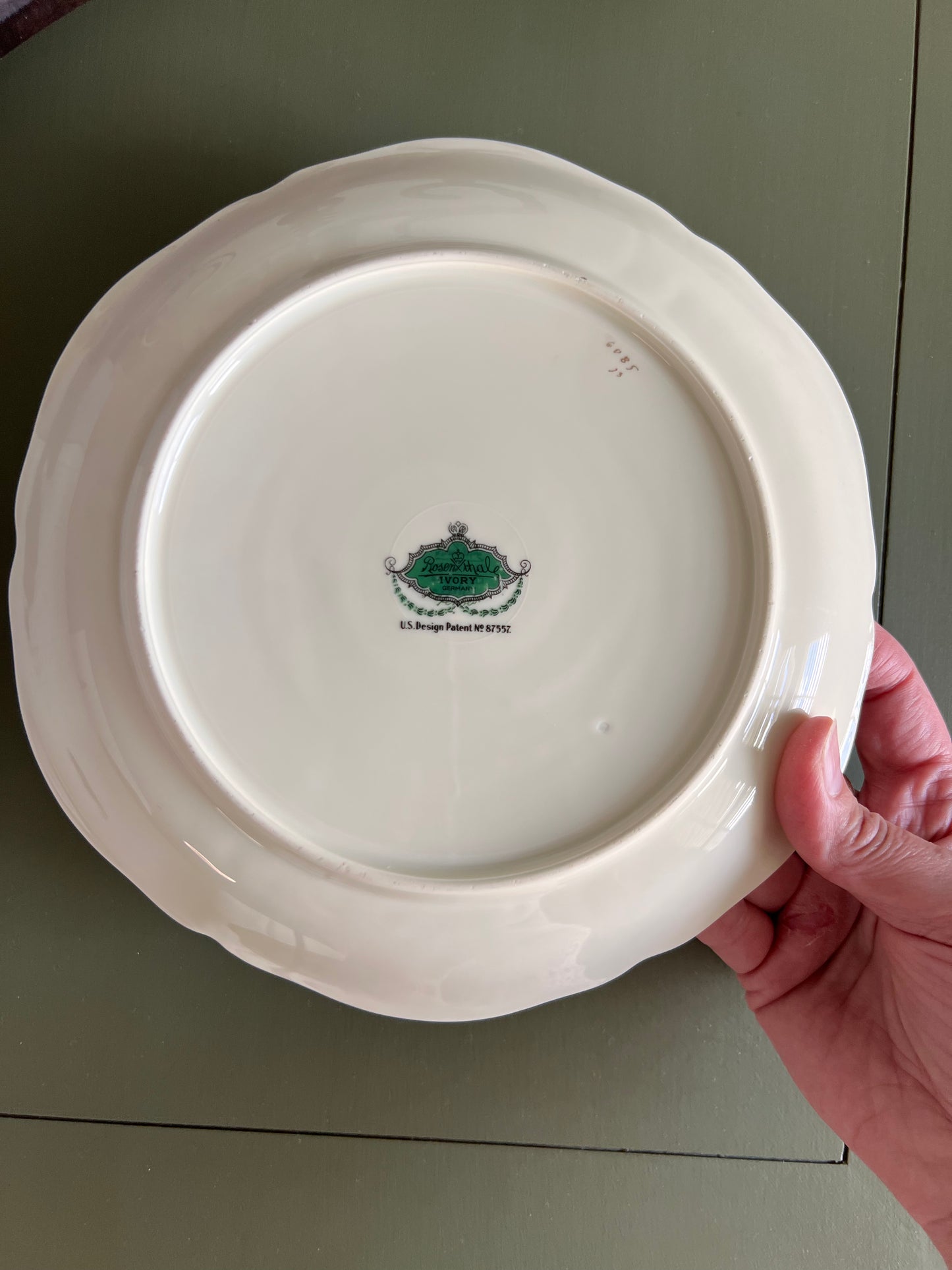 Vintage Rosenthal Fruit Plates Set of 8 | Ivory & Gold