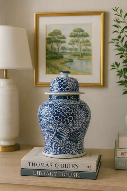 Phoenix Court Temple Jar 14” Tall