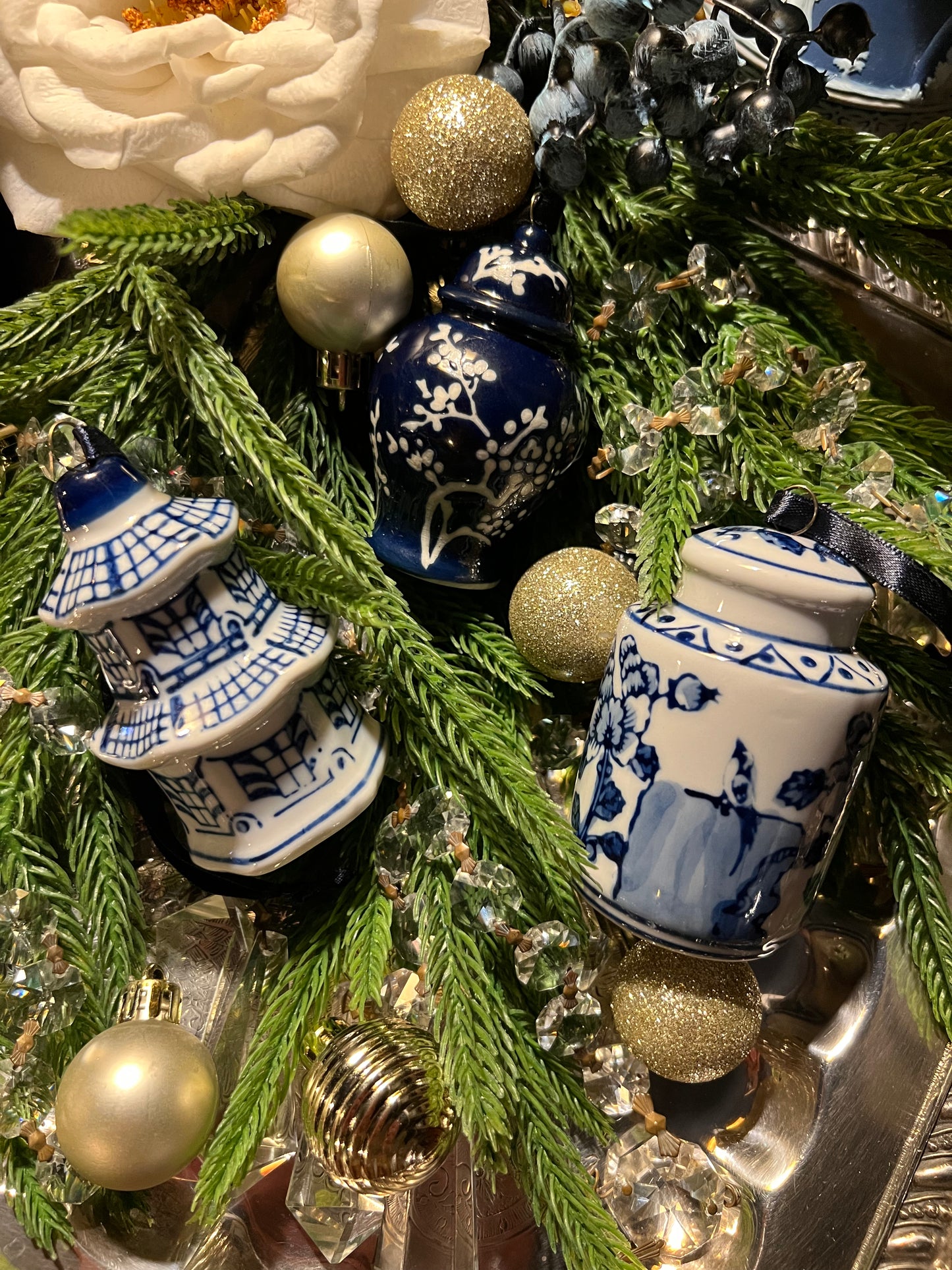 Chinoiserie Treasures Ornament Trio