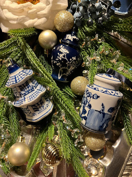 Chinoiserie Treasures Ornament Trio